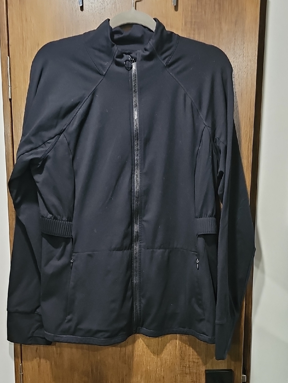 Fabletics Black Full-Zip Utility Jacket